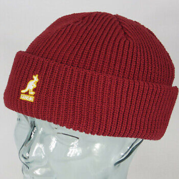 KANGOL Cardinal 2 Way Beanie Strickmütze Cap Wollmütze rot red velvet Neu