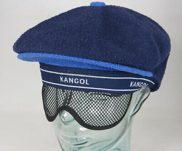 KANGOL 2-tone Bermuda Galaxy Flatcap Ivy Cap Golfcap Schieber Mütze blau NEU