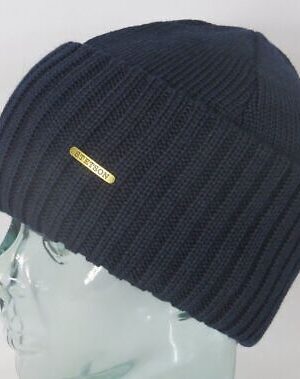 Stetson Strickmütze Northport Beanie Wollmütze blau Wintermütze Pull on cap Neu