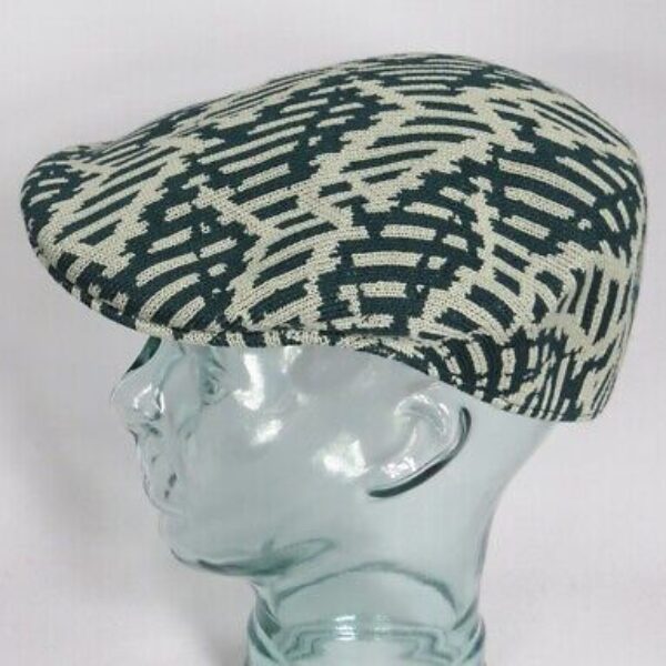 KANGOL Falling Scales 504 Flatcap Ivy Cap Schiebermütze Kappe Pine Nickel NEU
