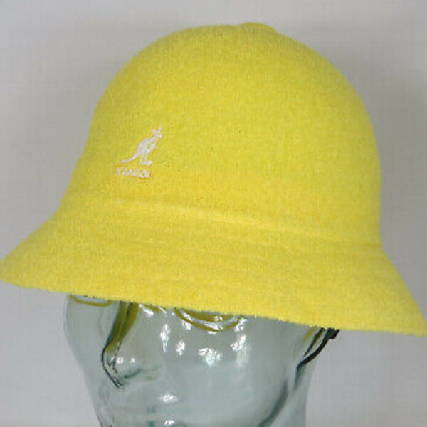 KANGOL BERMUDA CASUAL Bucket Hat Bobby gelb lemon Sommer Hut Mütze Cap NEU