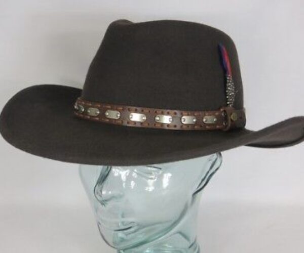 STETSON Westernhut Cowboyhut Wollfilz Hut braun Western Cowboy Hat NEU