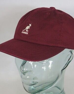 Kangol Washed Baseball Cap Cotton Basecap Baumwolle Sommer Mütze weinrot Neu
