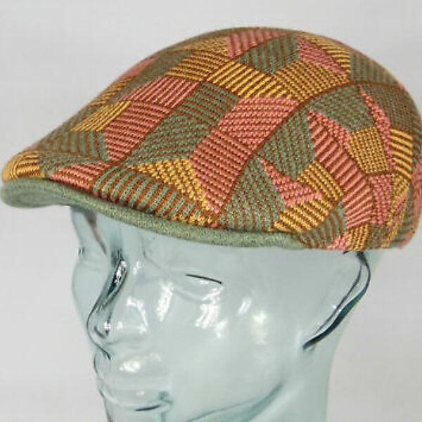 KANGOL Tiled 507 Flatcap Ivy Cap Golfcap Gatsby Schiebermütze warm apricot NEU