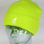 KANGOL Cuff Pull-On Strickmütze Wollmütze Beanie Cap Winter Mütze bio lime Neu