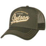 STETSON Trucker Cap Mesh Netz Kappe Base American Heritage oliv 7751171 Neu
