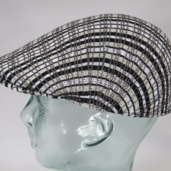 KANGOL Prep Plaid 507 Flatcap Ivy Golf Cap Gatsby Schiebermütze schwarz Neu