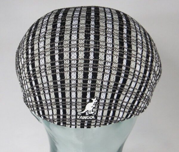 KANGOL Prep Plaid 507 Flatcap Ivy Golf Cap Gatsby Schiebermütze schwarz Neu – Bild 3