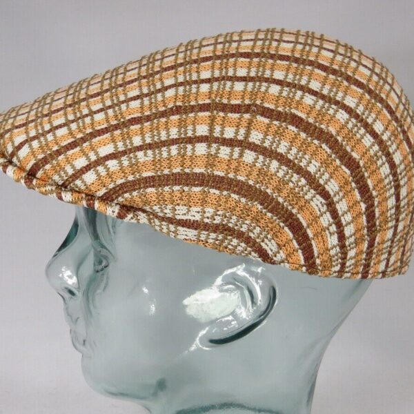 KANGOL Prep Plaid 507 Flatcap Ivy Golf Cap Gatsby Schiebermütze natural Neu