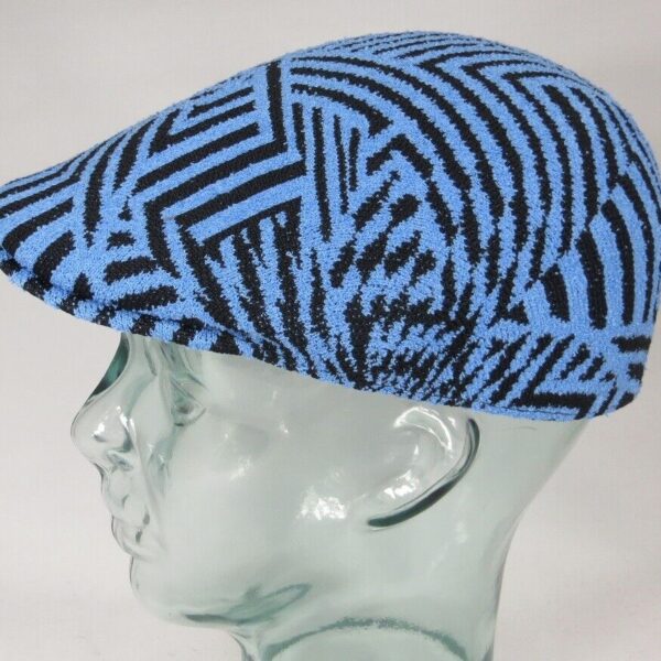 KANGOL Virtual Grid 507 Flatcap Ivy Cap Gatsby Schiebermütze schwarz blau Neu