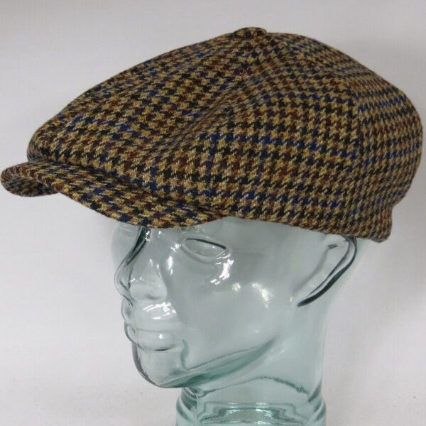 LIERYS 8-Panel Schieber Mütze Newsboy Cap Schirm Schild Kappe braun Neu