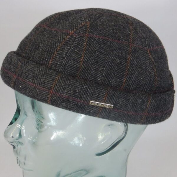 STETSON Dockermütze Skullcap Docker Wool Cap Mütze Wintermütze grau NEU