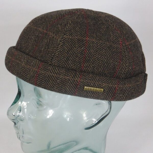 STETSON Dockermütze Skullcap Docker Wool Cap Mütze Wintermütze braun NEU