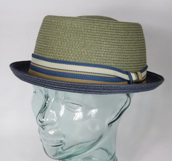 STETSON PORK PIE Hut Toyo Porkpie Hat Stohhut Sommerhut oliv Neu – Bild 2