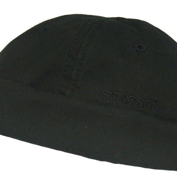 Stetson Ocala Dockermütze Cap schwarz Skullcap Sailorcap Rollrand Neu