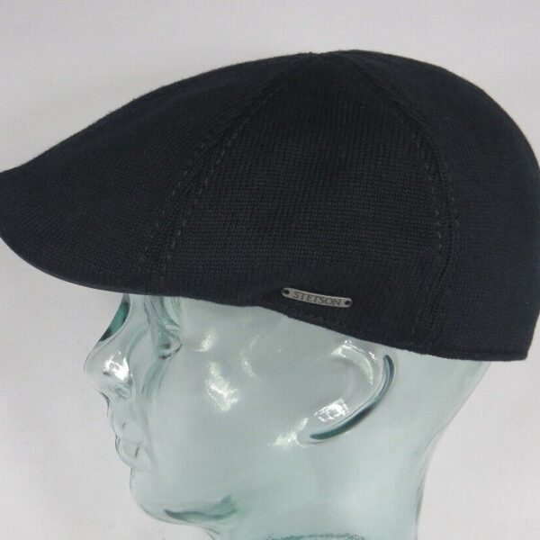 STETSON Muskegon Flatcap Ivy Cap schwarz Schieber Mütze Gatsby Texas Neu