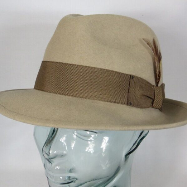 Bailey Hats Blixen Fedora Hut Wollfilz beige Wollhut Bogart Hat NEU