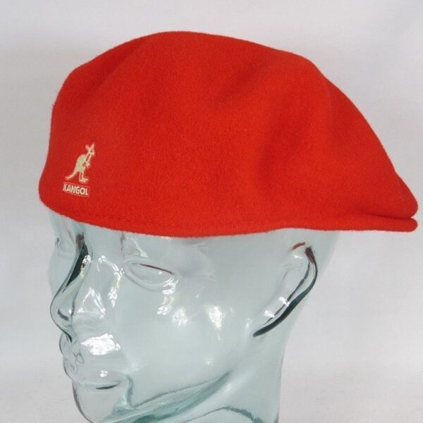 KANGOL WOOL 504 Flatcap Rot Wolle Mütze Cap Pepe Schiebermütze Kangolcap Neu