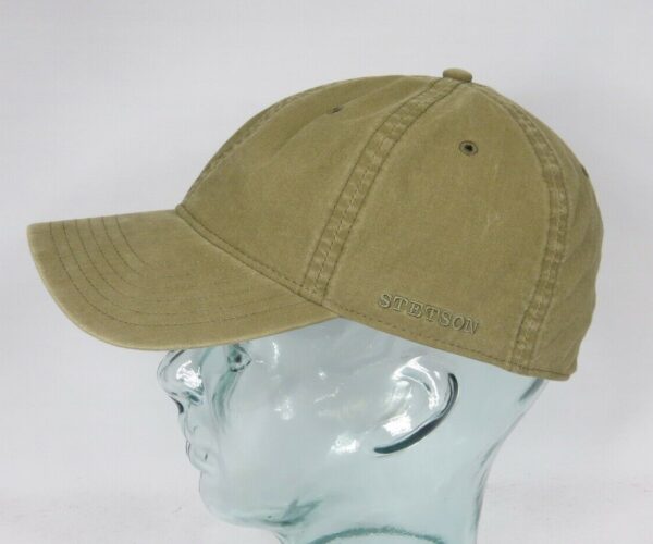 STETSON DUCOR Organic Cotton Basecap Sommer Mütze Kappe khaki Cap UV Schutz NEU