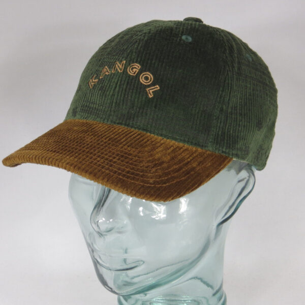KANGOL FLEXFIT CORD BASEBALL CAP Kord Mütze Basecap Fullcap Kappe grün Neu