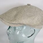 Stetson Brooklin Leinen Mütze Flatcap Schiebermütze 6-Panel Cap beige Neu