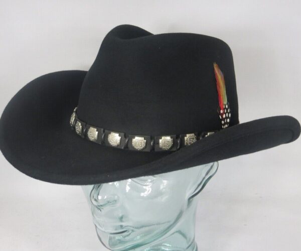 STETSON HACKBERRY Western Hut Cowboyhut Wollfilz schwarz Cowboy Hat NEU