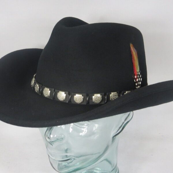 STETSON HACKBERRY Western Hut Cowboyhut Wollfilz schwarz Cowboy Hat NEU