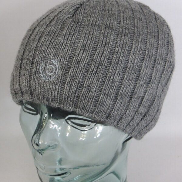 BUGATTI Strickmütze WINDSTOPPER Mütze Wollmütze Skimütze Beanie hellgrau Neu