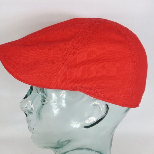 STETSON TEXAS Flatcap Mütze Ivy Cap Cotton Baumwolle Gatsby rot NEU
