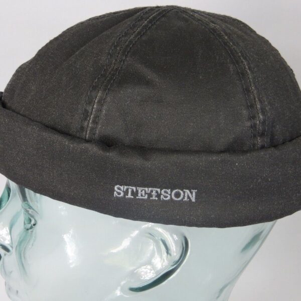 Stetson Dockermütze Skullcap Docker Cap Wintermütze gefüttert grau NEU