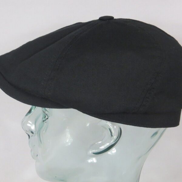 STETSON Brooklin cotton Twill 6-Panel Cap Flatcap Schiebermütze schwarz
