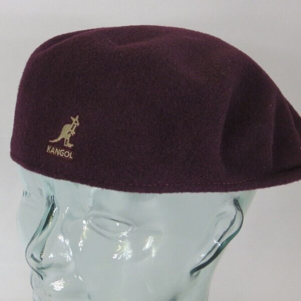 Kangol Wool 504 Flatcap weinrot Wolle Mütze Cap Pepe Golfcap Kangolcap Neu