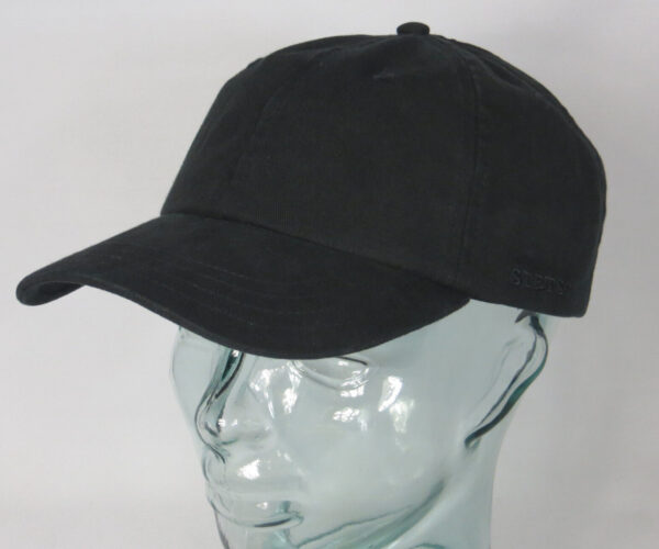 STETSON RECTOR Baseball Cap Basecap Kappe Mütze schwarz Baumwolle Sun Guard NEU
