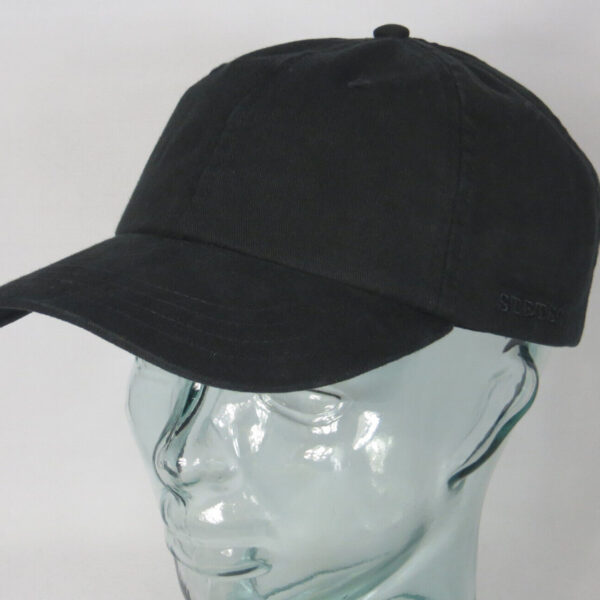STETSON RECTOR Baseball Cap Basecap Kappe Mütze schwarz Baumwolle Sun Guard NEU