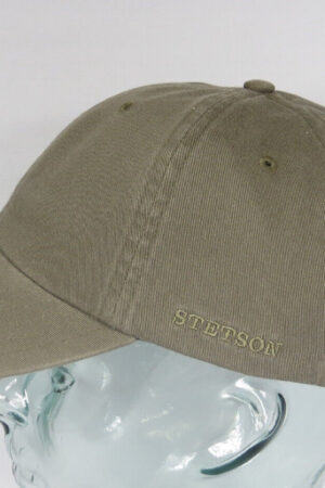 STETSON RECTOR Baseball Cap Basecap Kappe Mütze oliv Baumwolle Sun Guard NEU