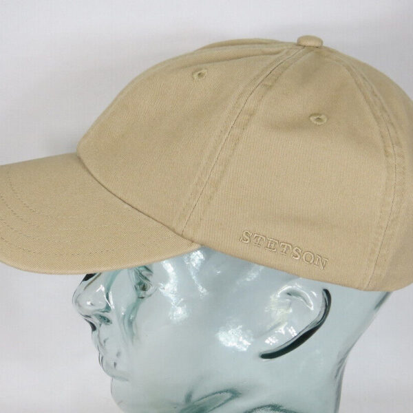 STETSON RECTOR Cap Basecap Käppi Kappe Mütze beige Baumwolle Sun Guard NEU 41
