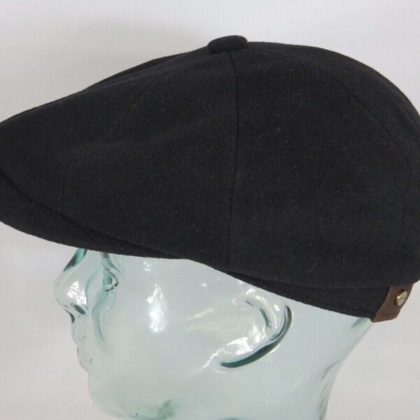 Stetson Hatteras Mütze Flatcap Schiebermütze schwarz Cap Wintermütze Neu