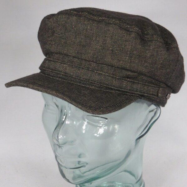 STETSON Peabody Denim Wool Riders Cap Fahrer Schild Schirm Biker Mütze