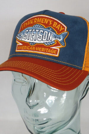 STETSON Trucker Cap Mesh Netz Kappe BASECAP SNAPBACK 7756106 Fishermens Bay NEU