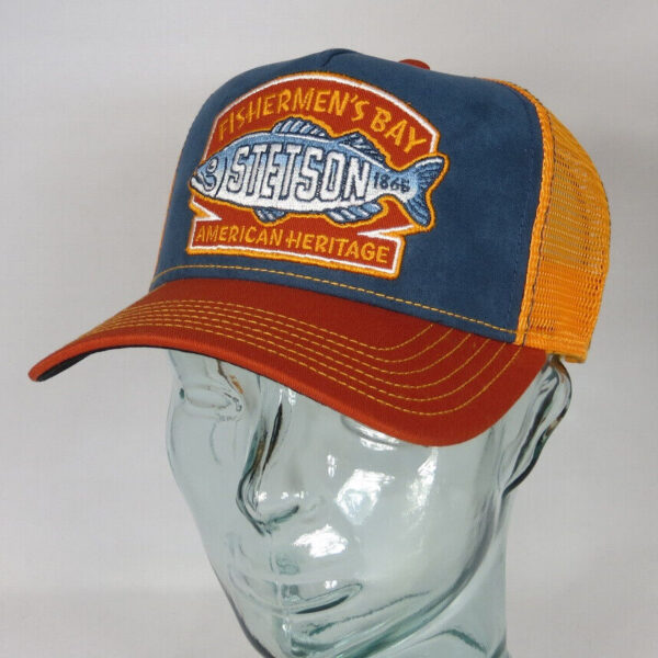 STETSON Trucker Cap Mesh Netz Kappe BASECAP SNAPBACK 7756106 Fishermens Bay NEU