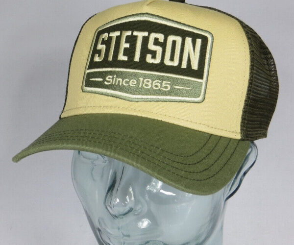 STETSON Trucker Cap Netz Kappe Baseball Mütze Snapback Gasoline oliv NEU
