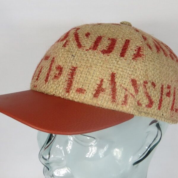 BULLANI Kaffeesack Mütze Jute Basecap Baseballmütze Made in Germany Größe XL NEU