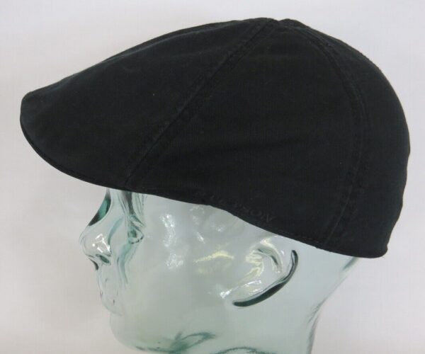 STETSON TEXAS Flatcap Mütze Ivy Cap Cotton Baumwolle Gatsby schwarz NEU
