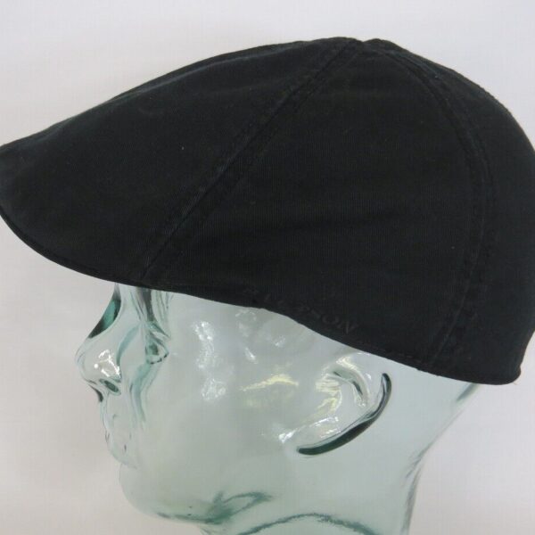 STETSON TEXAS Flatcap Mütze Ivy Cap Cotton Baumwolle Gatsby schwarz NEU