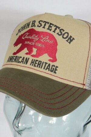 Stetson Trucker Cap Netz Kappe BASECAP SNAPBACK Bear 7751101 Neu