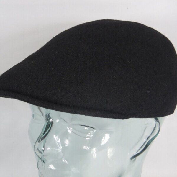 Kangol Wool 507 Seamless Schiebermütze Wolle Cap Flatcap schwarz Neu