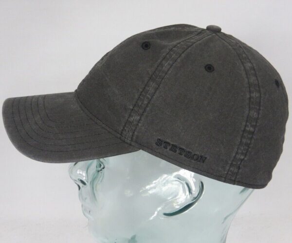 STETSON DUCOR Organic Cotton Basecap Sommer Mütze Kappe Cap grau UV Schutz NEU