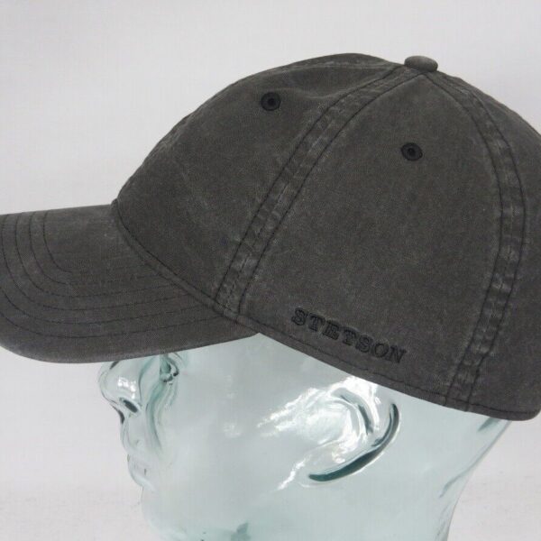 STETSON DUCOR Organic Cotton Baseball Cap Basecap Sommer Mütze Kappe grau UV Schutz NEU