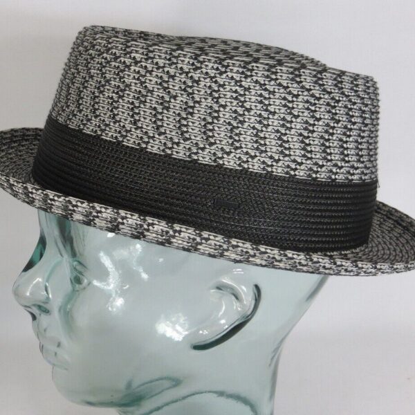 Bailey Hats Telemannes Pork Pie Hut Hat Strohhut Sommerhut grau Neu