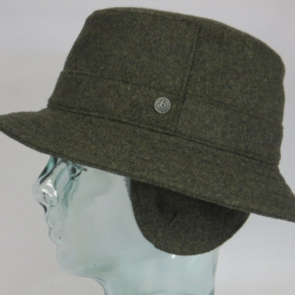 BUGATTI Schlapphut Outdoor Jagd Hut Ohrenklappen Windstopper Bucket Hat grün Neu